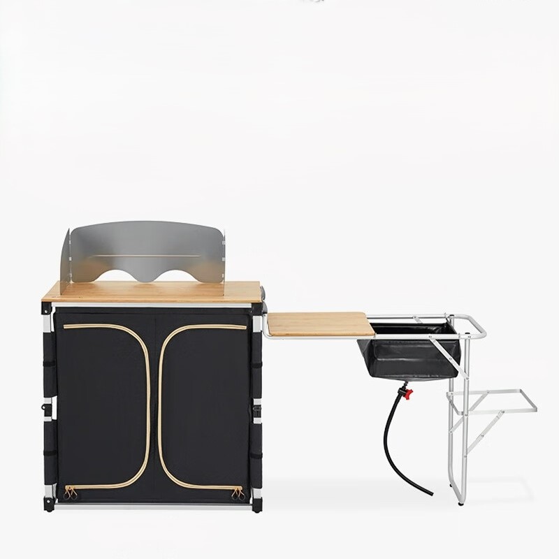 Outdoor Camping Kitchen With Sink - 2025년형 간편 보관 휴대용 다기능 바베큐