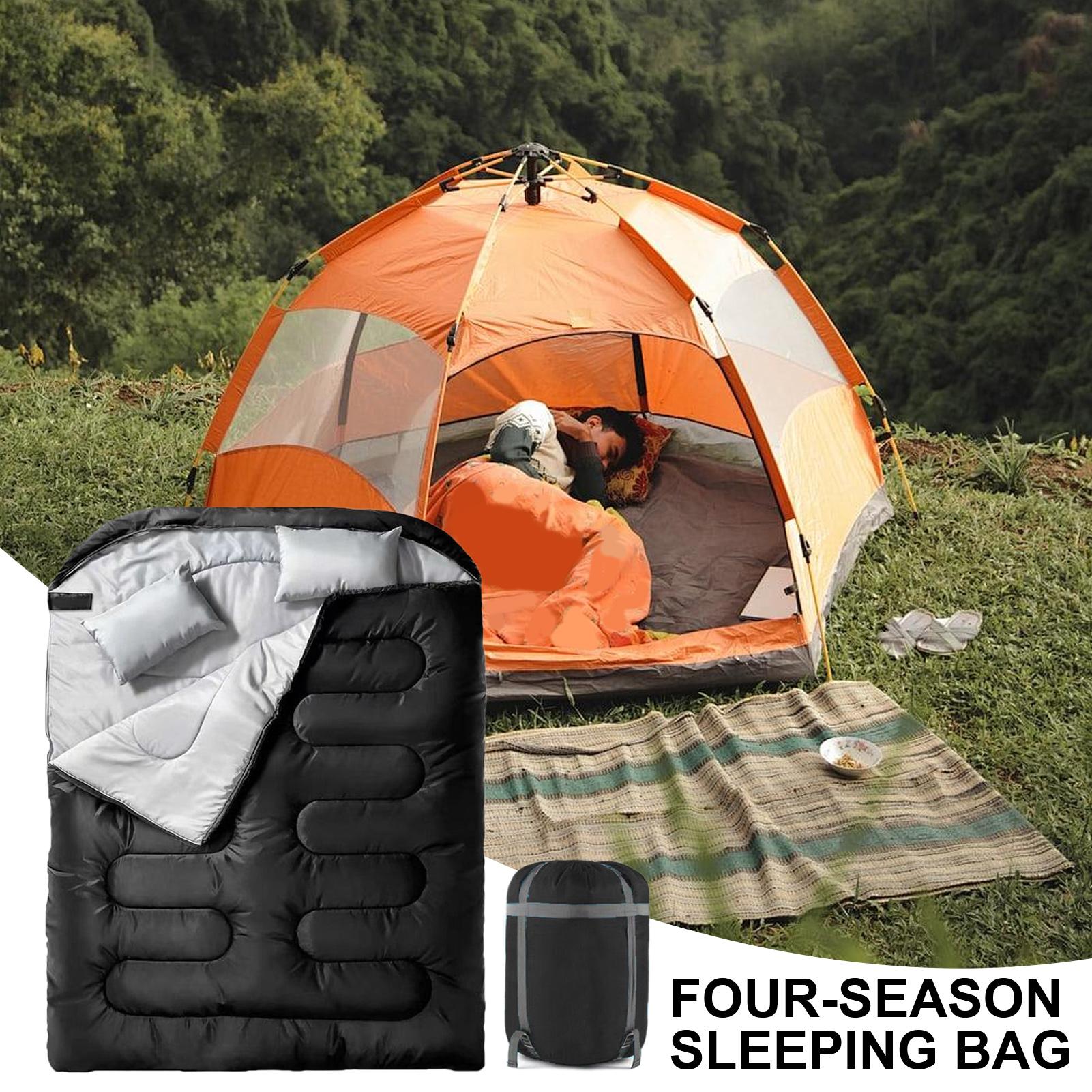 Outdoor Camping Activities For Adults - 성인용 더블 침낭 2인용 따뜻한 휴대용