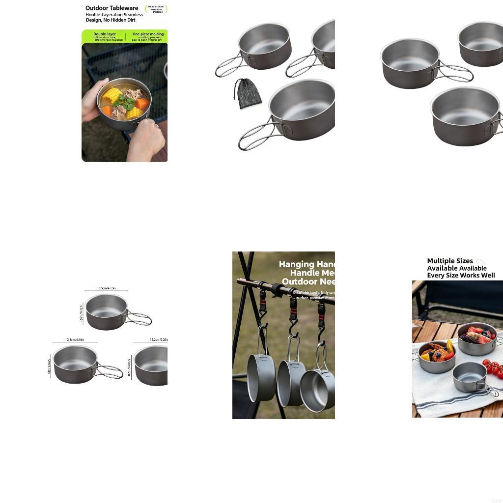 Outdoor Camping Meals - 배낭여행 식사를 위한 와이어 손잡이가 있는