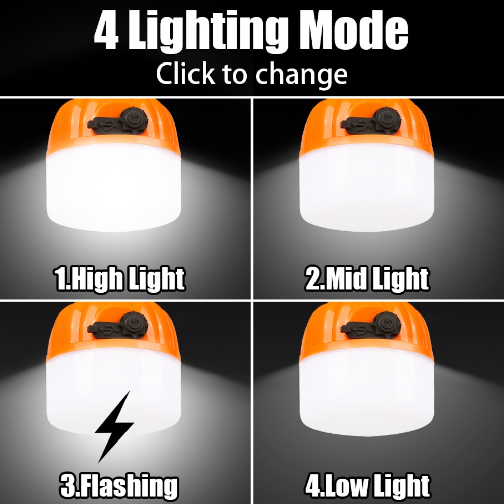 휴대용 미니 캠핑 램프 4가지 조명 모드, 후크 포함, - Outdoor Camping Lantern 리뷰 및 가격