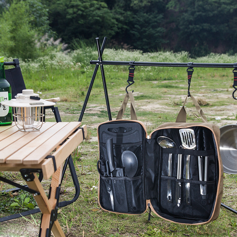 8pcs 캠핑 주방 조리기구 세트 휴대용 가방 야외 여 - Outdoor Camping Kitchen With Sink 리뷰 및 가격