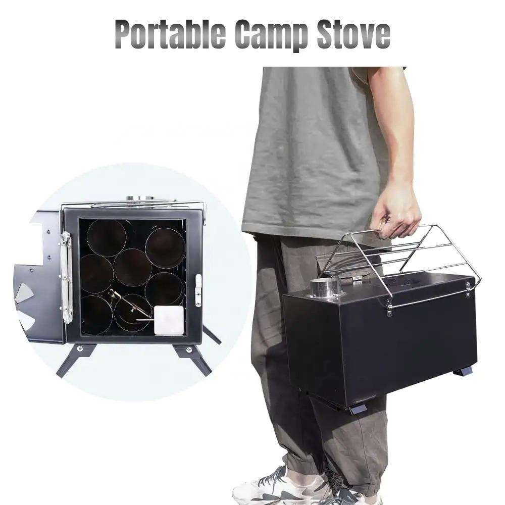 휴대용 야외 스테인리스 스틸 펠릿 및 나무 연소 캠핑  - Outdoor Camping Wood Burning Stove 리뷰 및 가격