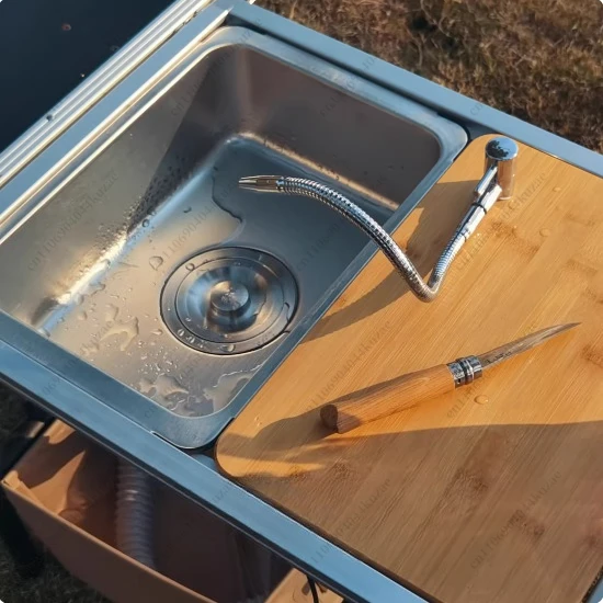 FMT 스노우피크 아웃도어 IGT 캠핑 테이블, 주방용 - Outdoor Camping Kitchen With Sink 리뷰 및 가격
