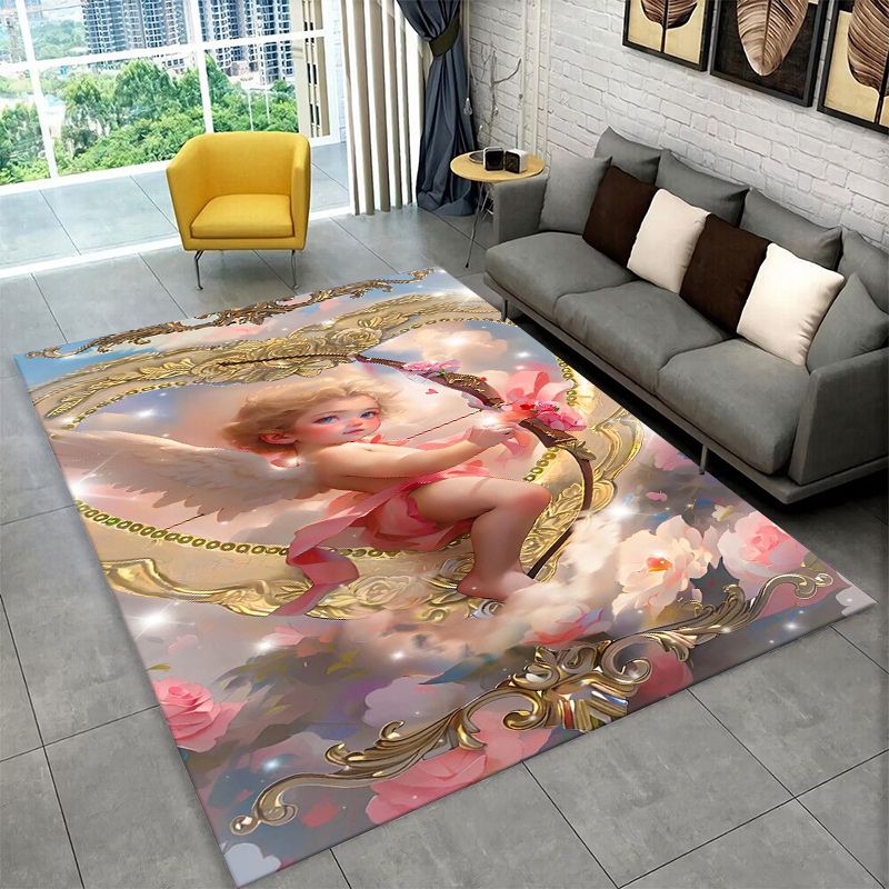 벨롯 엔젤 귀여운 큐피드 만화 대형 러그 미끄럼 방지  - Outdoor Camping Mats Large 리뷰 및 가격