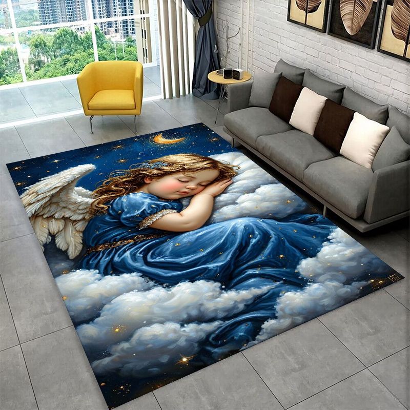 벨롯 엔젤 귀여운 큐피드 만화 대형 러그 미끄럼 방지  - Outdoor Camping Mats Large 리뷰 및 가격