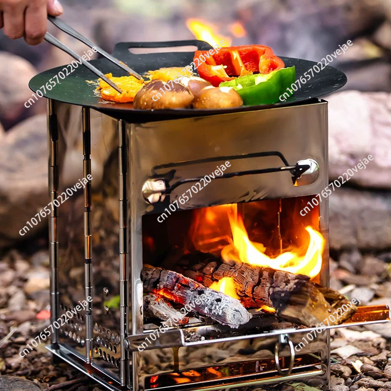 현대적인 디자인의 나무를 태워 사용하는 난로, 휴대용  - Outdoor Camping Wood Burning Stove 리뷰 및 가격