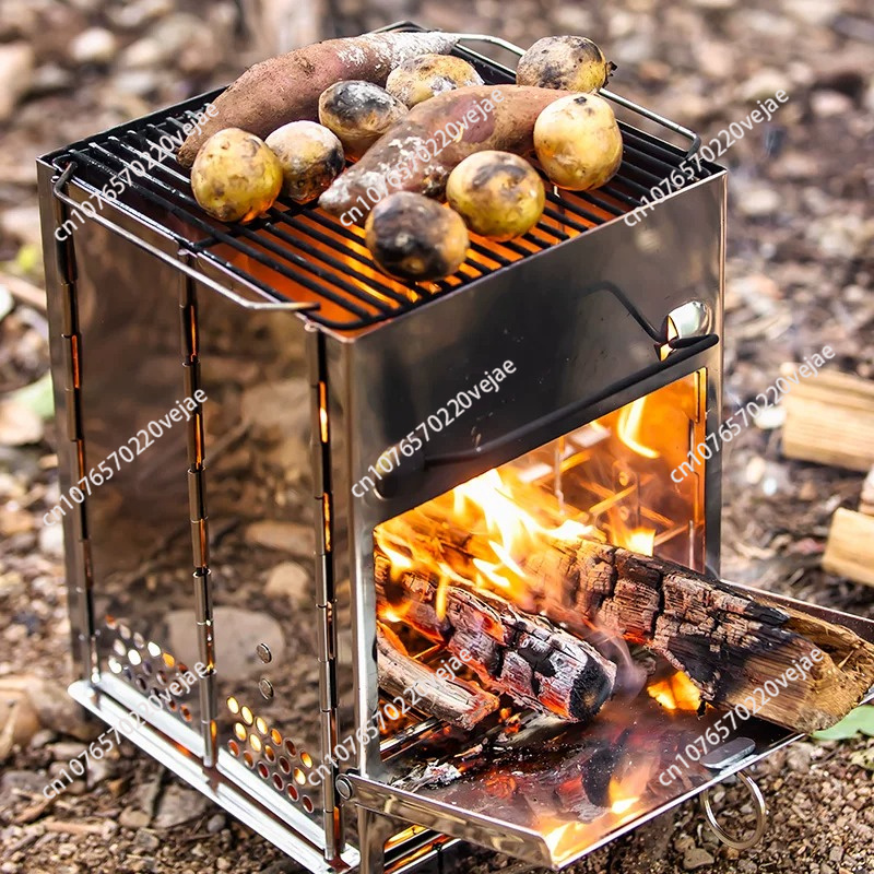 현대적인 디자인의 나무를 태워 사용하는 난로, 휴대용  - Outdoor Camping Wood Burning Stove 리뷰 및 가격