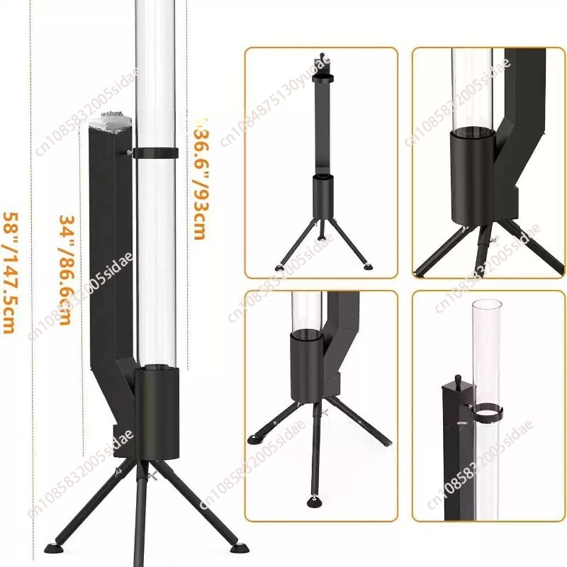 수직형 장작 난로, 바주카 스타일의 야외 난방용 난로, - Outdoor Camping Wood Burning Stove 리뷰 및 가격