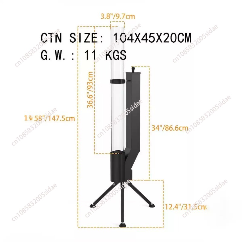 수직형 장작 난로, 바주카 스타일의 야외 난방용 난로, - Outdoor Camping Wood Burning Stove 리뷰 및 가격