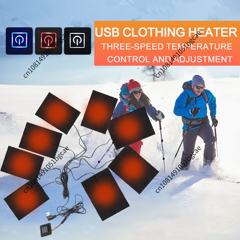 USB 가열 패드 전기 천 히터 3단계 재킷 히터 패드 - Outdoor Camping Heater 리뷰 및 가격