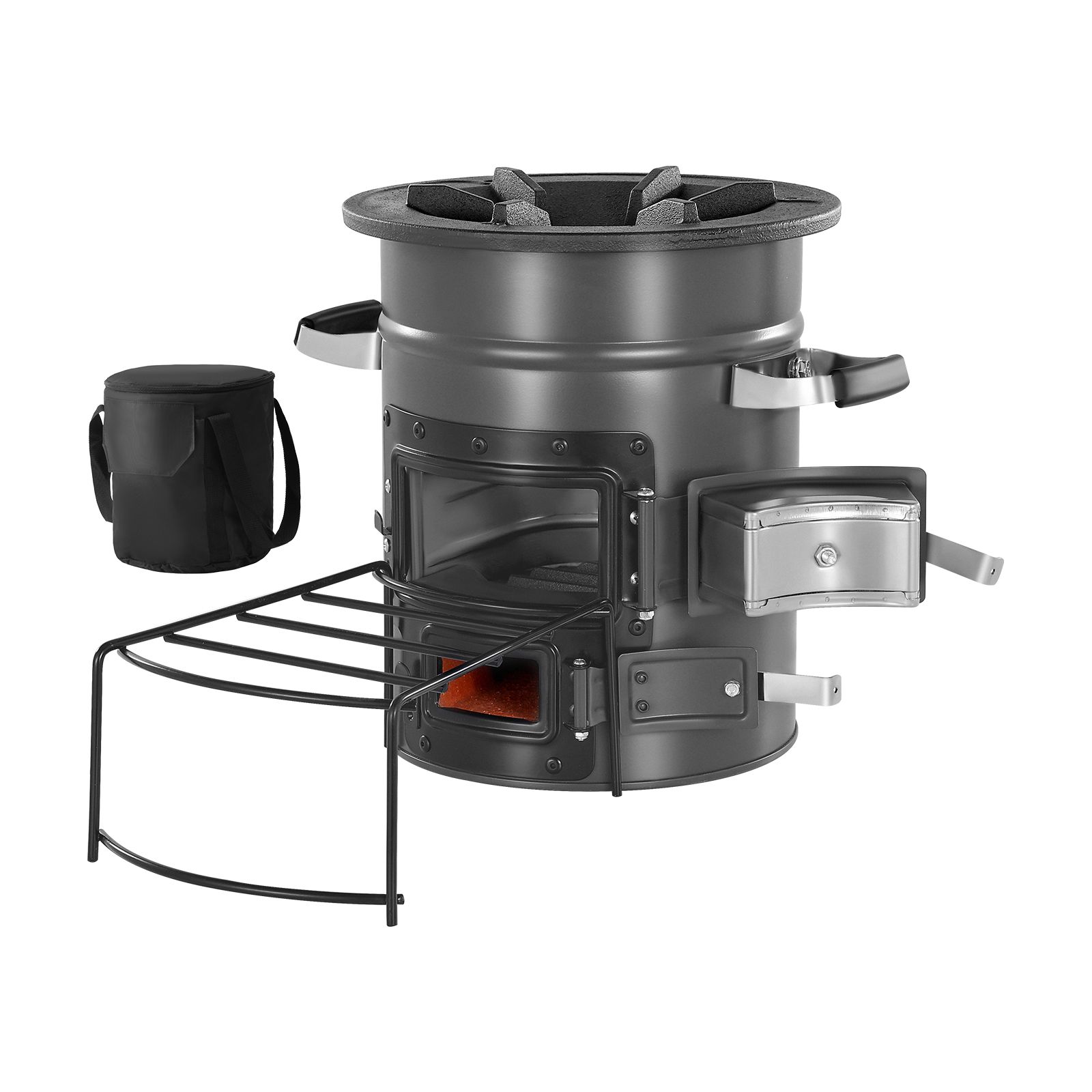 캠핑 로켓 스토브, 휴대용 나무 연소 로켓 스토브(캐링 - Outdoor Camping Wood Burning Stove 리뷰 및 가격