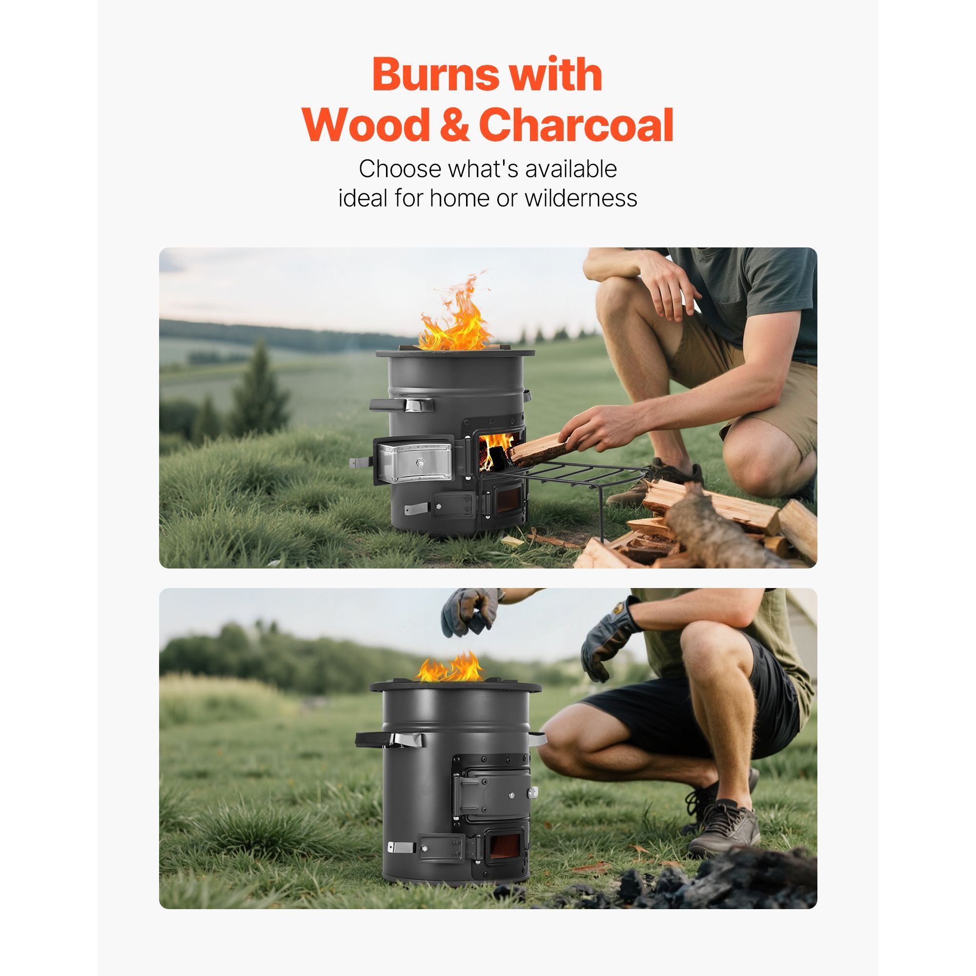 캠핑 로켓 스토브, 휴대용 나무 연소 로켓 스토브(캐링 - Outdoor Camping Wood Burning Stove 리뷰 및 가격