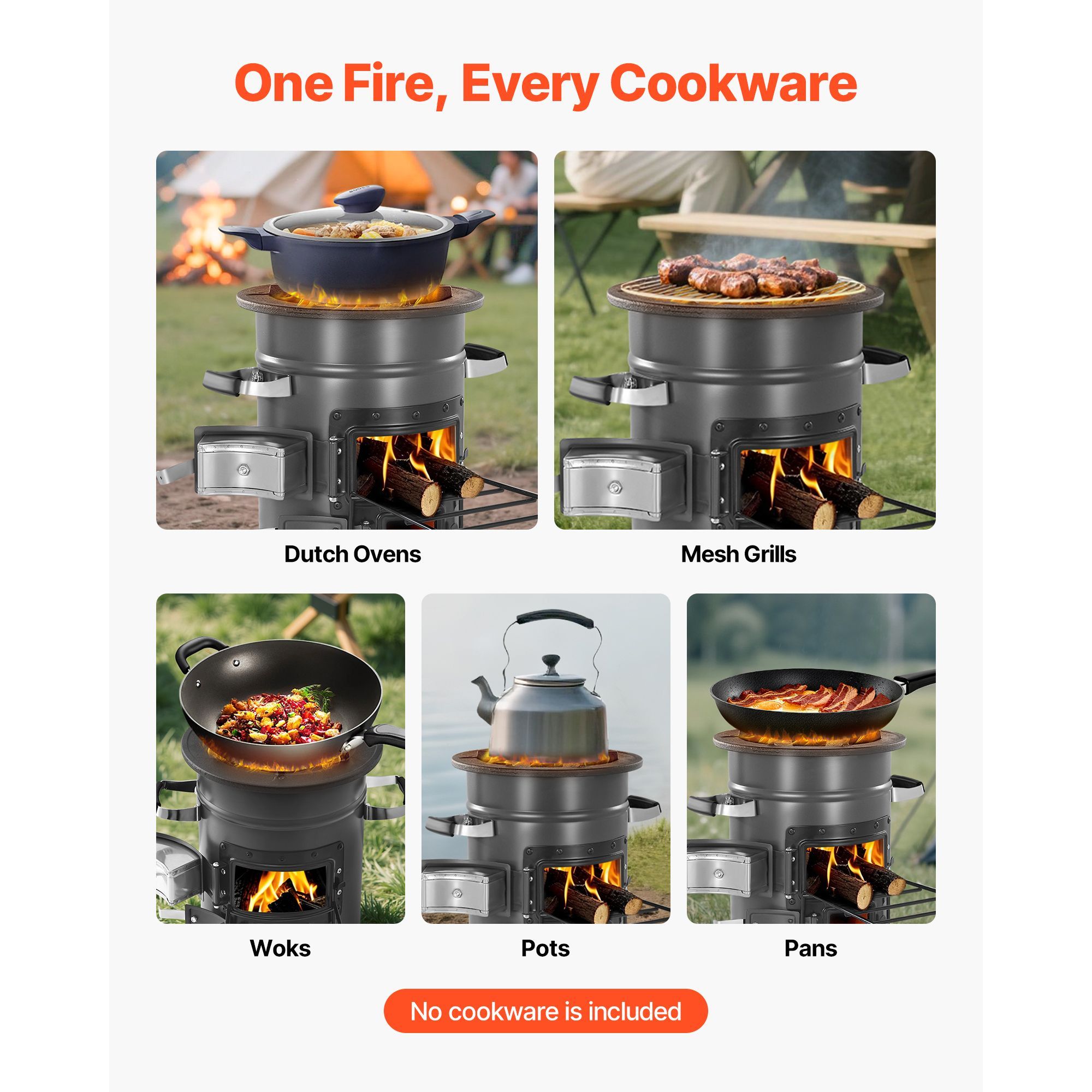캠핑 로켓 스토브, 휴대용 나무 연소 로켓 스토브(캐링 - Outdoor Camping Wood Burning Stove 리뷰 및 가격