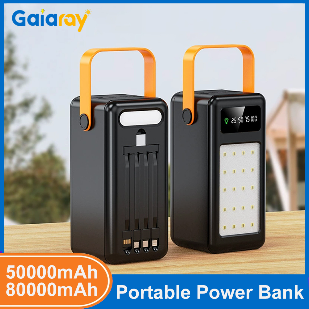 50000mAh 80000mAh 휴대용 파워뱅크 고속  - Outdoor Camping Kit 리뷰 및 가격