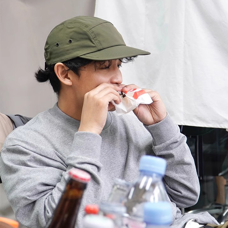 한국 패션 캠프 모자, 빠른 건조 5 패널 모자, 단색 - Outdoor Camping Korea 리뷰 및 가격