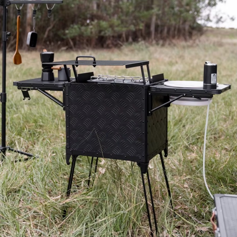 올인원 접이식 야외 캠핑 주방 스테이션 (스토브, 싱크 - Outdoor Camping Kitchen With Sink 리뷰 및 가격