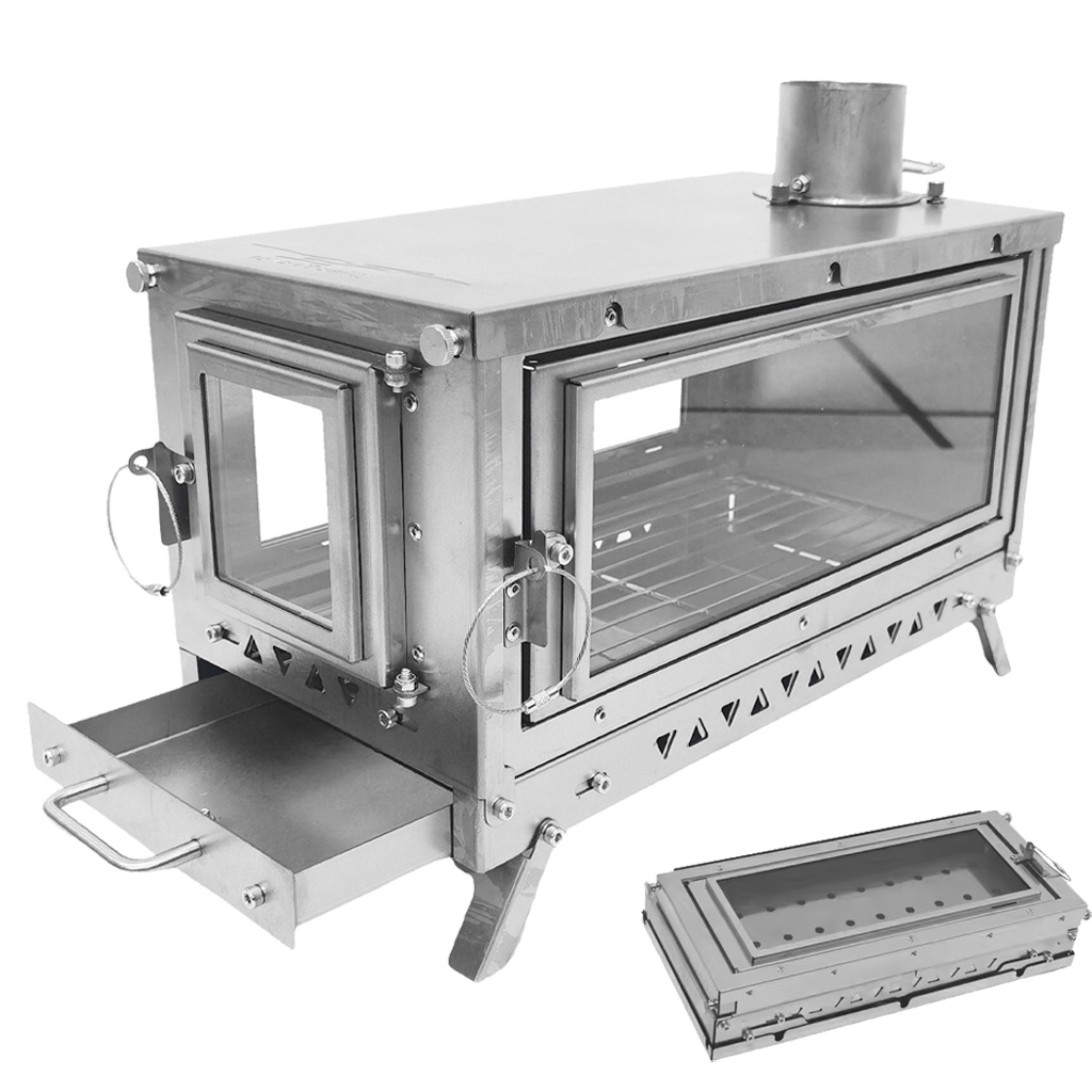 댄첼 T3 티타늄 텐트용 난로, 접이식으로 사용할 수  - Outdoor Camping Wood Burning Stove 리뷰 및 가격
