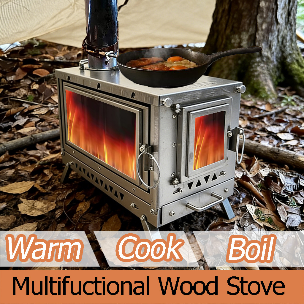 댄첼 T3 티타늄 텐트용 난로, 접이식으로 사용할 수  - Outdoor Camping Wood Burning Stove 리뷰 및 가격