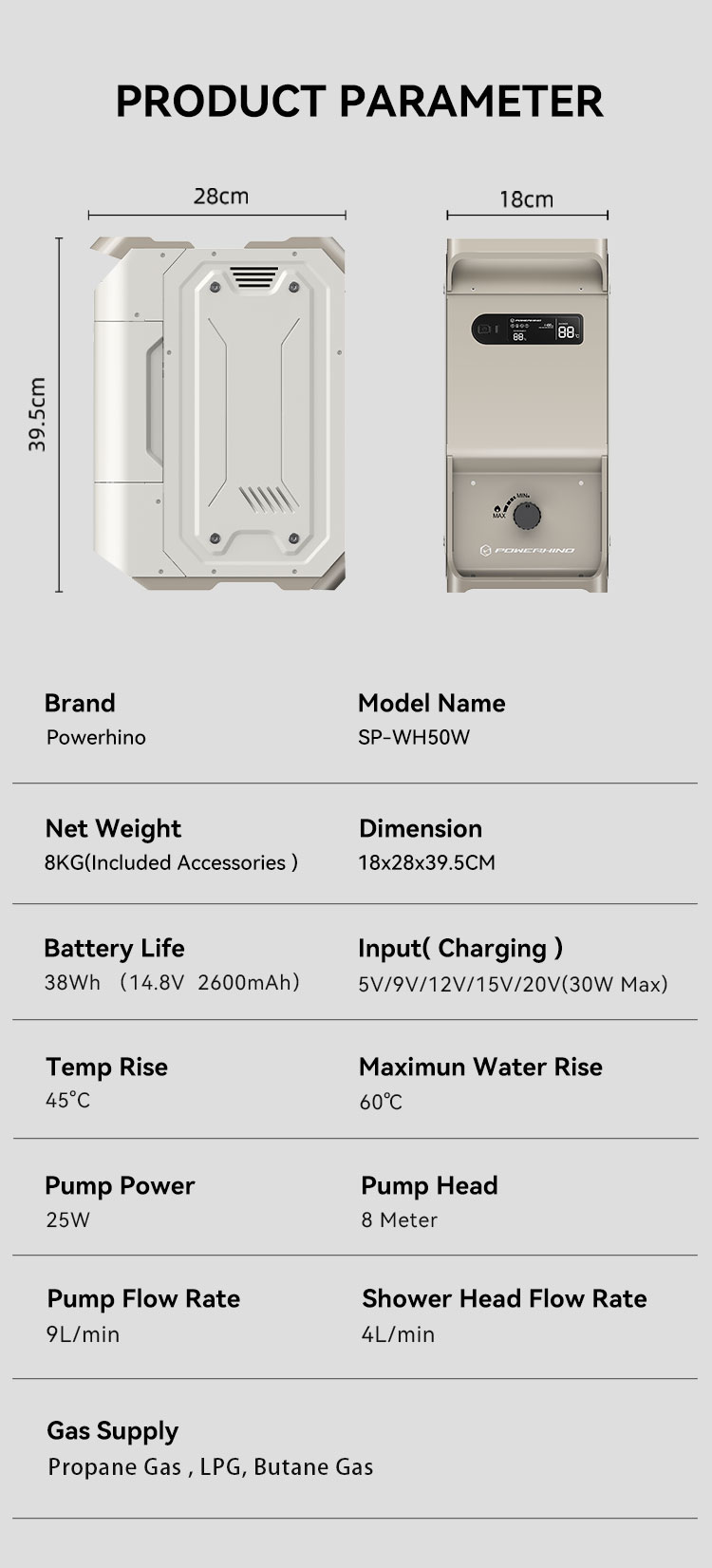 파워히노 충전식 3L 방수 야외 LPG 프로판 가스 휴 - Outdoor Camping Heater 리뷰 및 가격