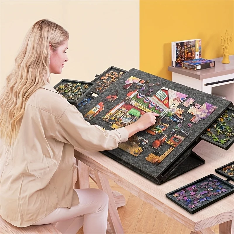 6단 서랍 1500피스 직소 퍼즐 테이블, 6개 서랍이 - Camp Table Folding 리뷰 및 가격