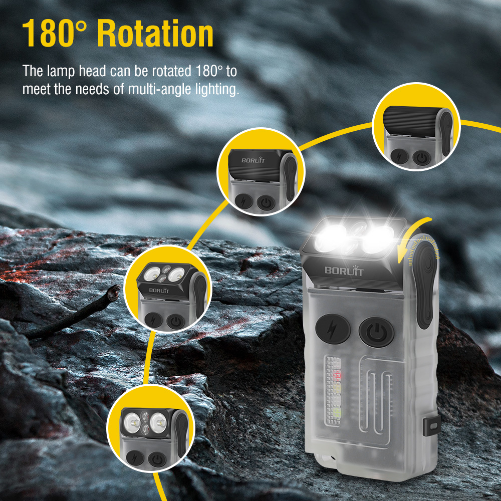 BORUiT V20 형광 버저 EDC LED 키체인 손 - Outdoor Camping Lantern 리뷰 및 가격