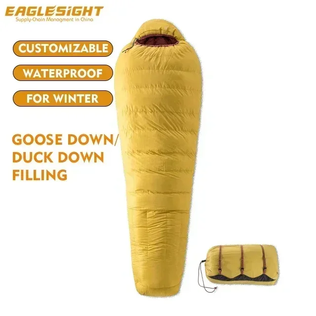 성인용 캠핑 침낭 1200g 오리/거위털 충전 머미형  - Outdoor Camping Bag 리뷰 및 가격