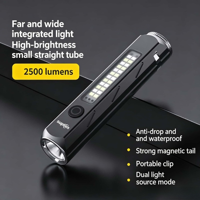 LED 강력한 조명 손전등 Type-C 충전 소형 휴대 - Outdoor Camping Lantern 리뷰 및 가격