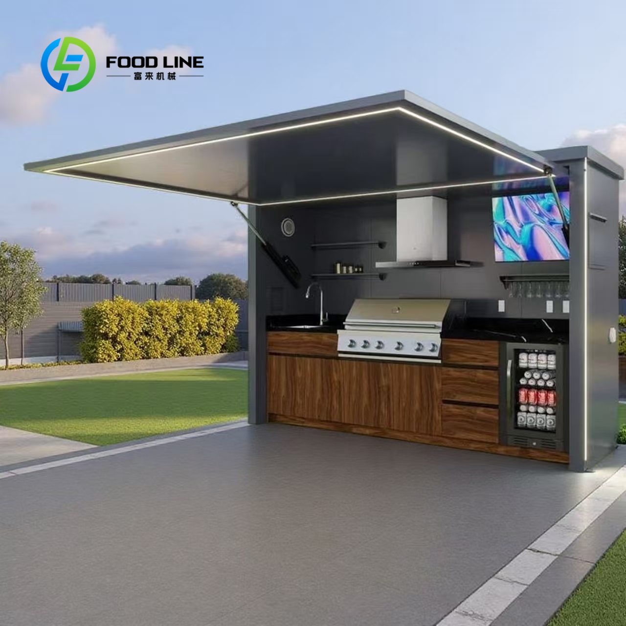 맞춤형 이동식 야외 주방 카트 (바퀴 및 싱크대 포함, - Outdoor Camping Kitchen With Sink 리뷰 및 가격