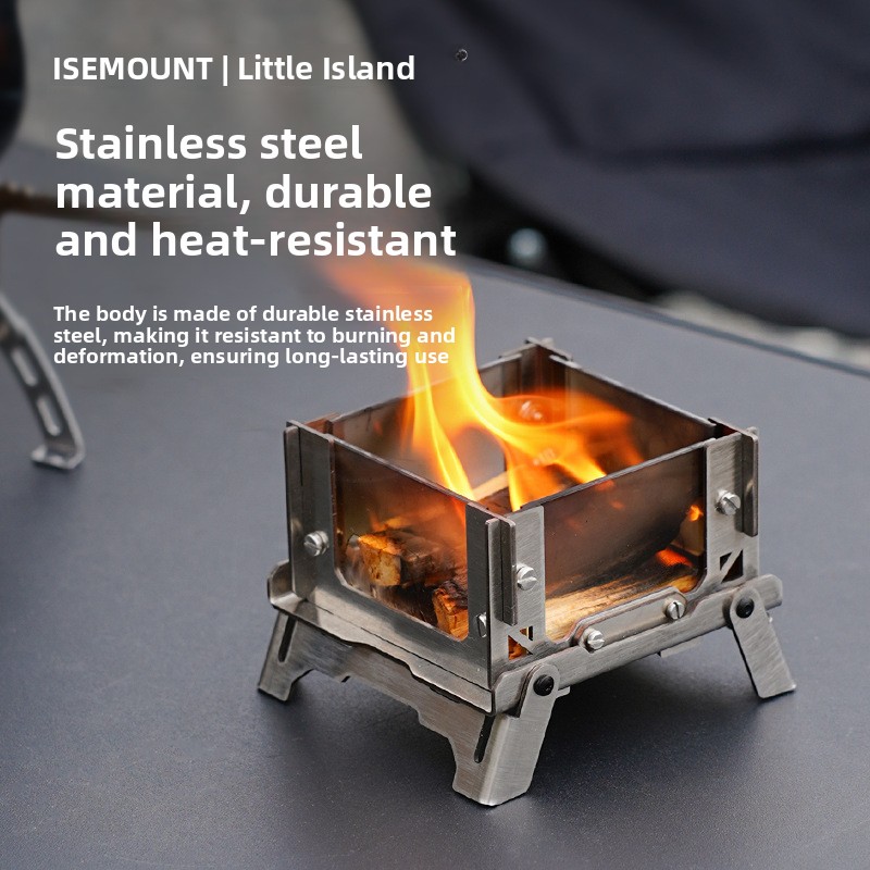 휴대용 미니 야외용 나무불로 작동하는 그릴, 테이블 위 - Outdoor Camping Wood Burning Stove 리뷰 및 가격