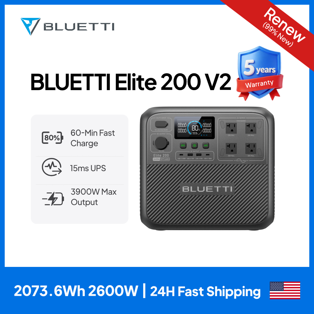 【리뉴얼】BLUETTI Elite 200 V2 휴대용  - Outdoor Camping Kit 리뷰 및 가격