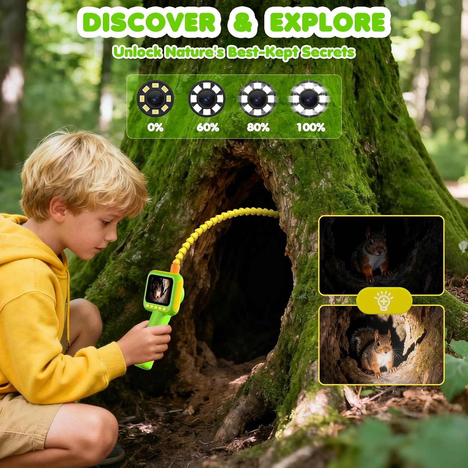 어린이용 내시경, 조명이 있는 내시경 카메라 장난감,  - Outdoor Camping Kit 리뷰 및 가격