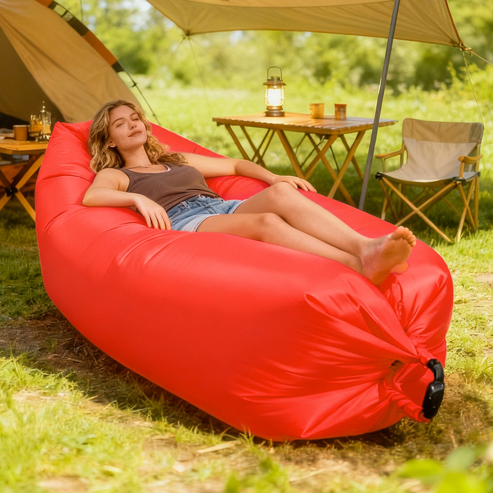 다색 휴대용 게으른형 에어 소파 침대, 접이식 방수 에 - Bed Outdoor Camping 리뷰 및 가격