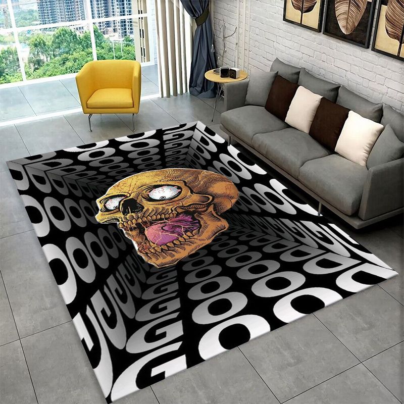 공포 해골 해골 고딕 대형 러그 침실 거실 소파 도어매 - Outdoor Camping Mats Large 리뷰 및 가격