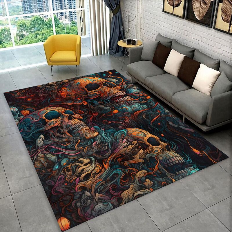 공포 해골 해골 고딕 대형 러그 침실 거실 소파 도어매 - Outdoor Camping Mats Large 리뷰 및 가격