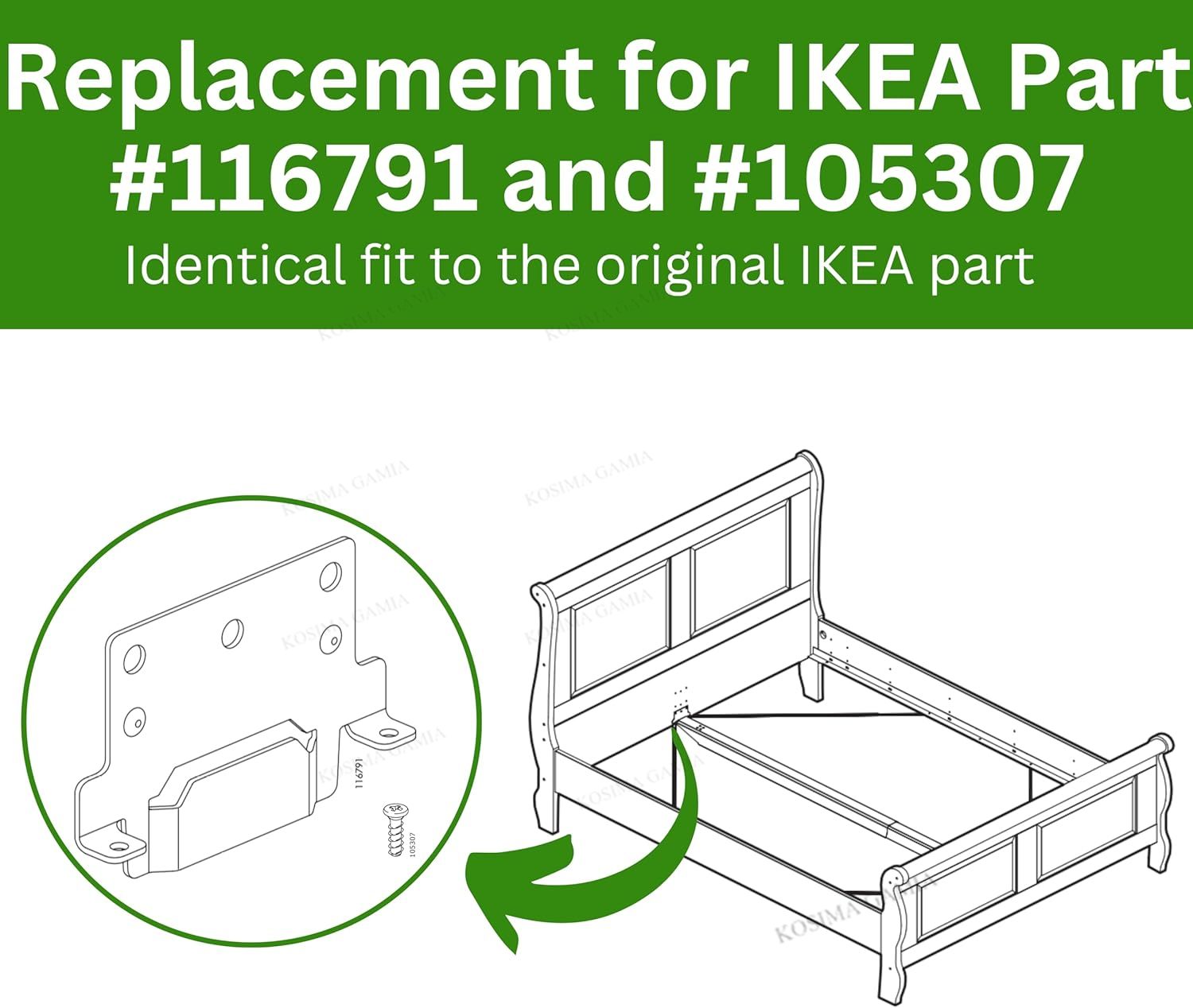 4PCS 캠핑 부품 스크로브 나사가 있는 장착 브래킷  - Bed Outdoor Camping 리뷰 및 가격
