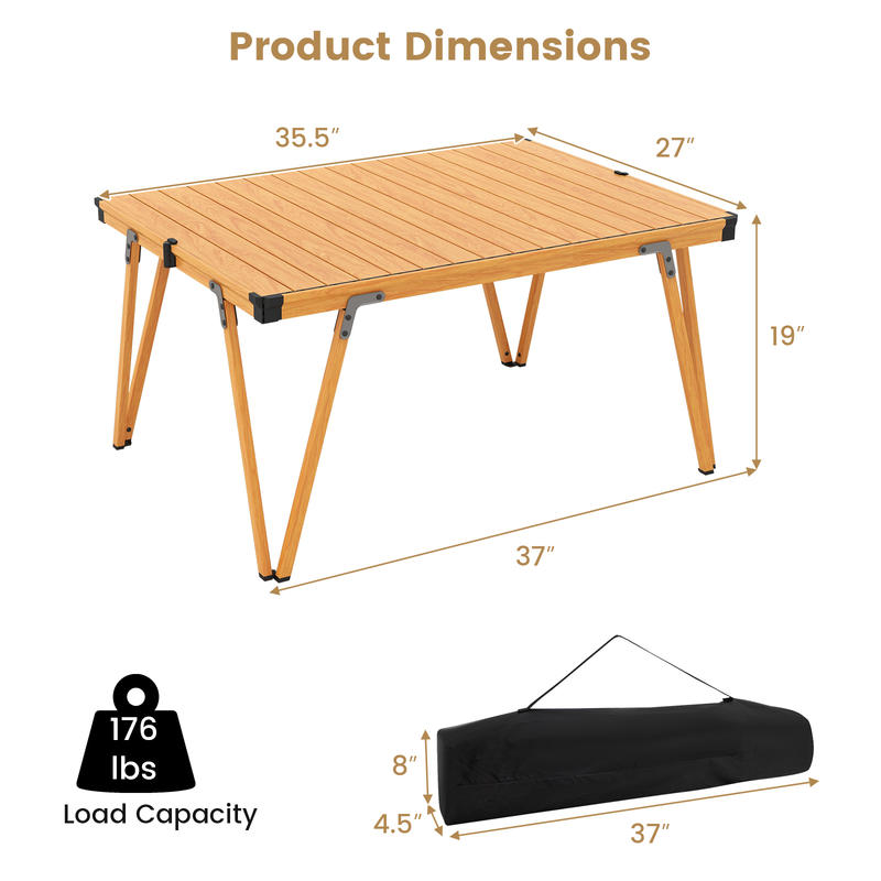 단일 접이식 피크닉 테이블 93 x 70cm 캠핑 테이 - Camp Table Folding 리뷰 및 가격