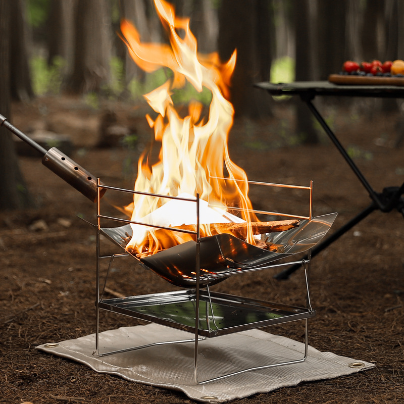 목재 굽기 캠핑 스토브 휴대용 접이식 야외 요리 스토브 - Outdoor Camping Wood Burning Stove 리뷰 및 가격